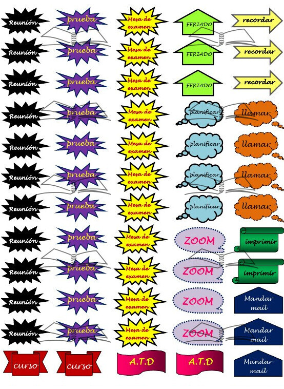Completá tu agenda con estos stickers que te ayudarán a recordar todo tipo de eventos